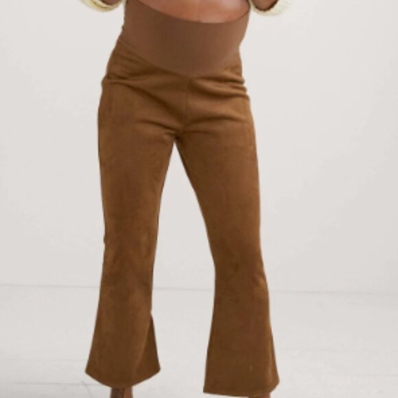 Hatch The Vegan Stretch Suede Crop Flare (M) - Picture 3 of 6